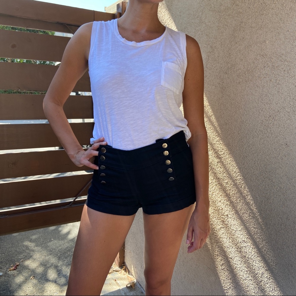 Navy Blue Sailor Shorts Size 26